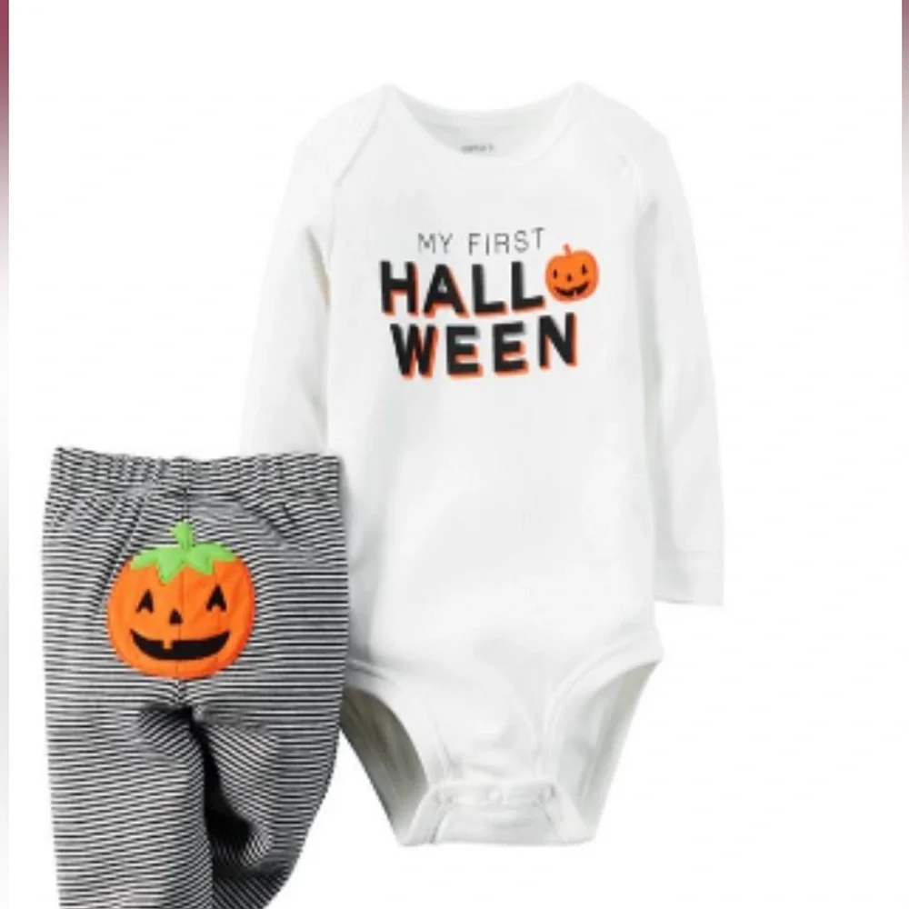Carter’s Halloween Pumpkin Bodysuit size 9 months